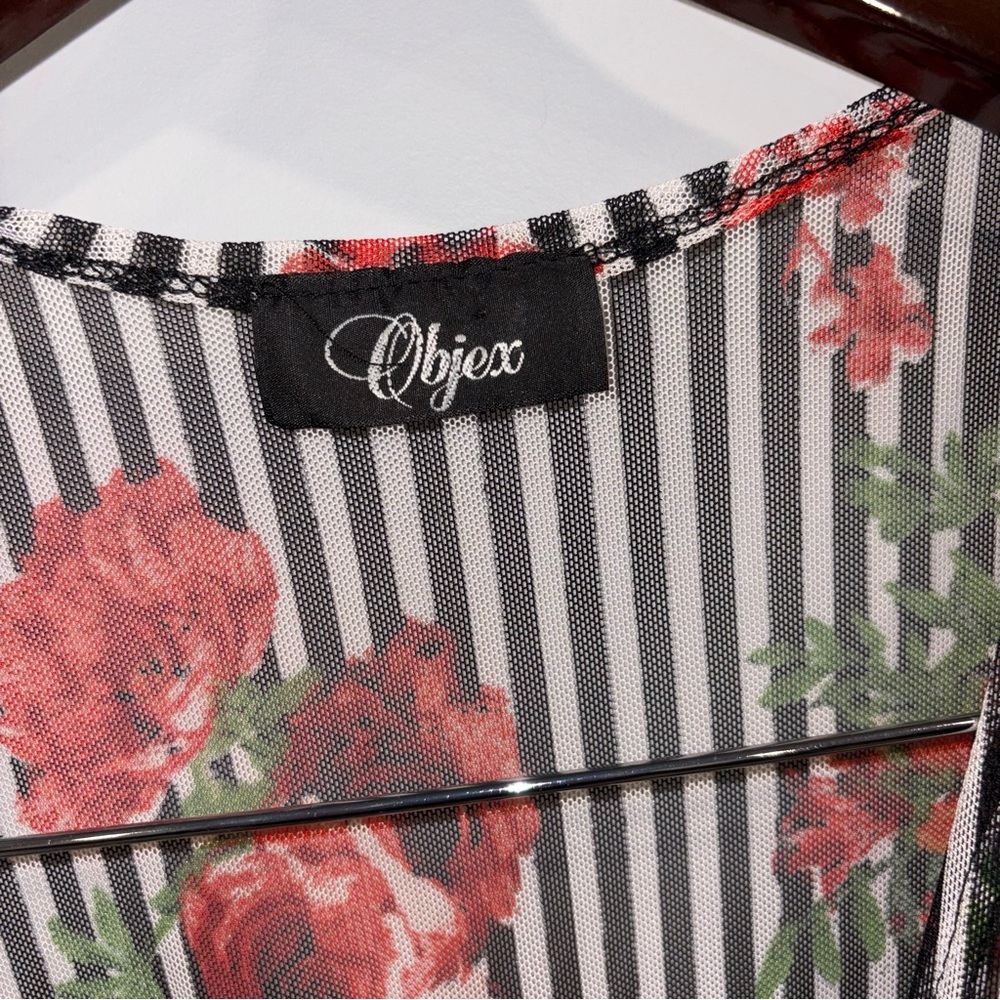 Floral Striped Duster - Picture 2 of 3